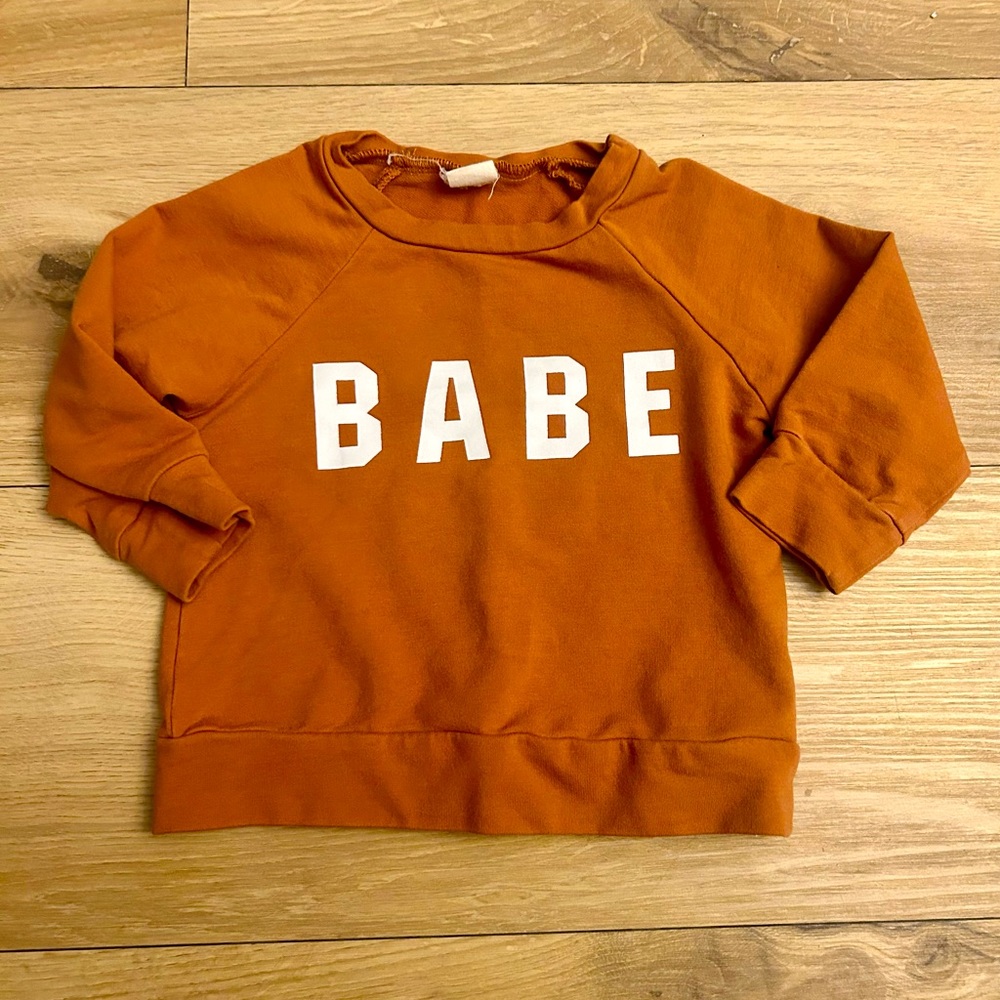 6-12 month Babe sweatshirt